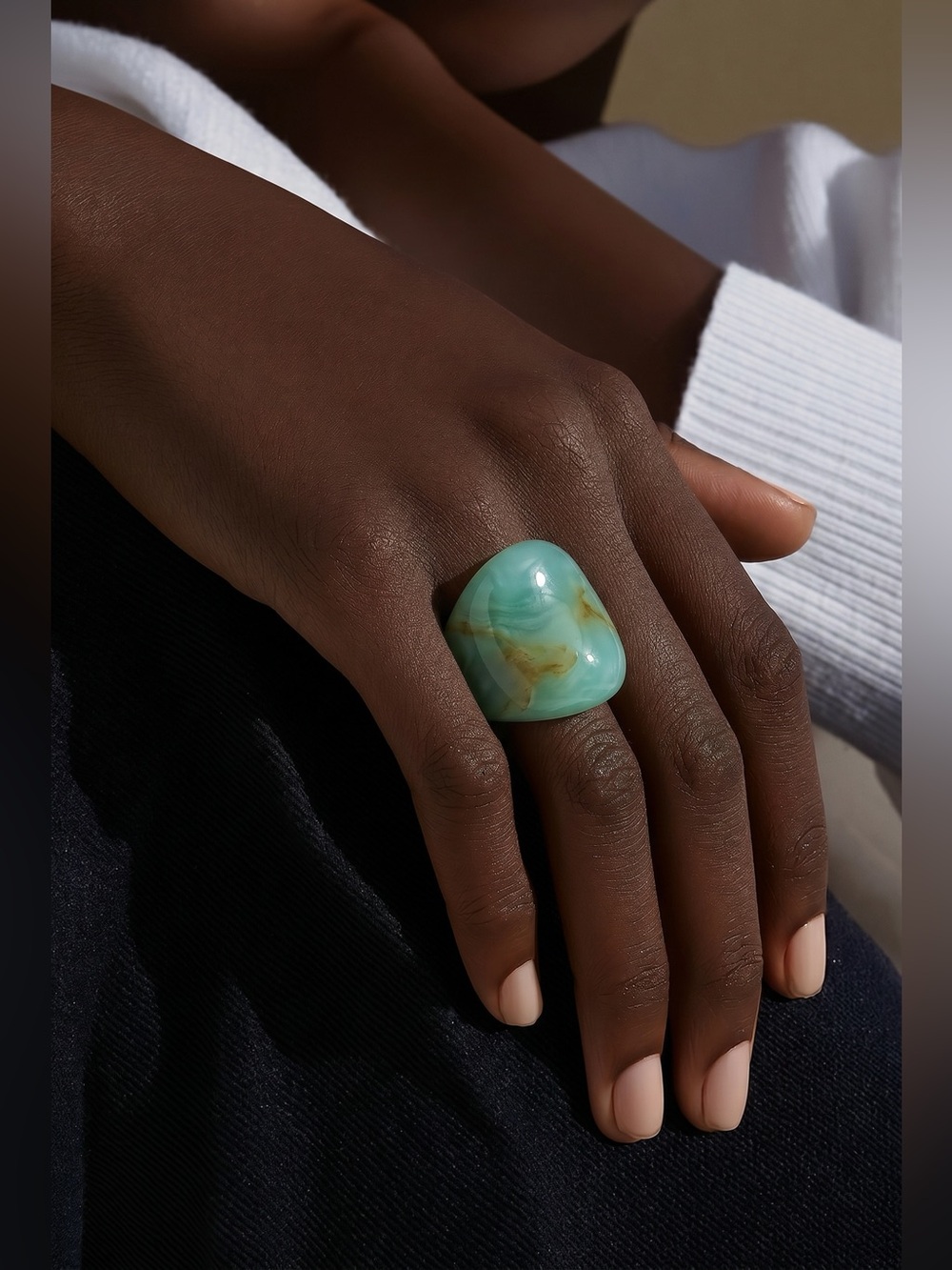 Green Stone Ring